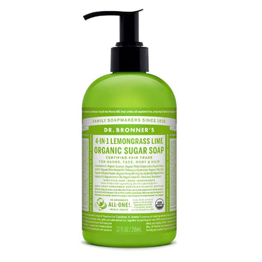 Organic Sugar Soap Lemongrass Lime - Dr Bronners